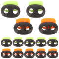 Miniatyrbilde 2 av 2: 100 stk. Fjær-Snordesign-Lås Endestopper Plast Fjær-Feste Snordesign-Lås Endestopper Fjær-Stopp Toggle Fjær-Låser