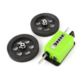 Miniatyrbillede 1 af 5: Jm316 Rotationstæller Meter Hjul Rullende Hjul Type Tæller Tekstil Maskiner Meter Tælling Måling Længde