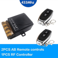Miniatyrbillede 2 af 5: 433mhz 220v Vandpumpe Fjernbetjening Afbryder 1ch 30a Modtager Modul Til/fra Trådløs Rf Sender
