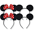 Miniatyrbillede 1 af 5: Sæt med 4 Mickey Mouse-ører Hovedbøjle Minnie Mouse-ører Damer Piger Mickey Mouse-ører
