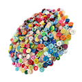 Miniatyrbilde 4 av 4: Fargerike knapper i plast, DIY-knapper, knapper til klær, syknapper