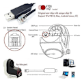 Miniatyrbilde 4 av 5: USB til RJ11 RJ12 6p4c Adapter Seriell Kontrollkabel EQMOD Kabel, 1,8m