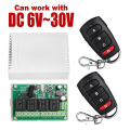 Miniatyrbillede 5 af 5: Dc12v 24v 4ch Fjernbetjening Afbryder 433m Modtagelse Kontrol Firevejs Relæ Modul