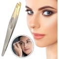 Miniatyrbillede 5 af 5: Care Eyebrows Tweezers - Pinset til at plukke skæg til ansigtshår, øjenbryn, skønhedsværktøjer half gold plated thread