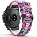 Miniatyrbillede 1 af 3: Urrem til Garmin Forerunner 965/955/945/935 - Trykt Mønster Udskiftningsrem - Style E Style E