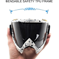 Pikkukuva 4 / 5: Moottoripyörälasit, Atv Dirt Bike Off Road Racing Mx Riding Goggle Anti-scratch Dustproof Bendable Eyewear Padded Soft Thick Foam,adjustable Strap Adu