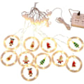 Miniatyrbillede 3 af 4: Led Julemand Elg Design 3 Meter Streng