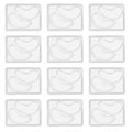 Miniatyrbillede 1 af 5: 12 stk. DIY Under Eye Patches Forme Sikker Sund Naturlig Genanvendelig Transparent Øjenmaske Patch Bakke Plade CNO.121389