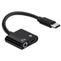 Miniatyrbilde 1 av 4: Usb Type C til 3,5 mm lydadapterkabel 2 i 1 Type-c til 3,5