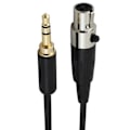 Miniatyrbilde 3 av 5: 3,5 mm Jack til 3-pin Mini XLR Hunn for BM800 PC Hodetelefon Mikser Mikrofon Stereo Kamera Forsteker 0.
