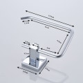 Miniatyrbillede 2 af 6: Moderne toiletrulleholder til vægmontering - Toiletpapirholder i rustfrit stål