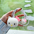 Miniatyrbillede 1 af 4: Sød tegneserie hurtig oplader beskytter til Apple 18W 20W iPhone 14 13 12 hello kitty