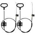 Miniatyrbillede 1 af 2: 2 stk. Recliner Kabel Udskiftning og Håndtag Universal Træk Recliner Håndtag Kabel Del