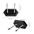 Miniatyrbillede 2 af 4: 100% Ny, 2 stk Skateboard Vægmontering Skateboard Display Hanger Skateboard Hanger Krog Vertikal Skateboard Deck Display Opbevaring