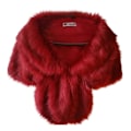 Miniatyrbillede 1 af 5: Vinter Elegant Dame Imiteret Pels Kappe Brude Imiteret Pels Frakke Kvinder Bryllup Sjal Aften Fest Wraps Slim Pels Skulder Kapper AJR S