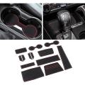 Miniatyrbild 3 av 5: För 2021 2022 4 dörrar Anti Dust Cup Holder Insert Center Console Shifter Liner Trim Dörr Packet Mats