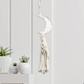 Miniatyrbillede 5 af 5: Måne af drømmefanger, gobelin display kunst drømmefanger håndværk boho macrame vægkunst til legerum gave restaurantindretning,
