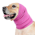 Miniatyrbilde 1 av 4: Wekity Hundeørevarmer, Hundeøremuffer Hundehætte til Støjbeskyttelse Angstlindring Hals- og Ørevarmer til Hunde og Katte (rose rød, Stor)