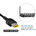 Miniatyrbillede 2 af 4: 135W Oplader Strømforsyning Kompatibel med Lenovo Ideapad Y700-15