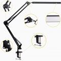 Miniatyrbillede 2 af 3: LED-skrivebordslampe, justerbar, øjenbeskyttende (sort)