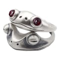 Miniatyrbillede 1 af 5: 2 stk. Frø Åbne Ringe Til Kvinder Led Stablet Ring Punk Ring Til Jul
