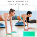 Miniatyrbilde 2 av 5: 2x Fitness Gliders Trenings Bums Leg Slide Discs Core Sliders Øvelse Trening