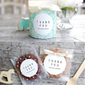 Miniatyrbillede 2 af 3: 100 stk/parti Translucent Dot Plastik Biscuit Emballagepose
