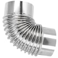 Miniatyrbilde 3 av 3: Metallpipe for pipe, rustfritt stål, for utendørs camping, vedovn