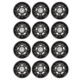 Pikkukuva 1 / 4: 12 kpl Inline-luistelupyöriä Aloittelijoille Rullaluistelupyörät 70x24mm