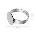 Miniatyrbilde 2 av 3: 20 stk smykkeskrin flat justerbar ring base håndlaget ring