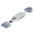 Miniatyrbillede 5 af 5: Usb-c Type C /usb 2.0 til Nm Nano hukommelseskort Tf -sd kortlæser til mobiltelefon &amp, bærbar computer