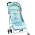 Miniatyrbillede 3 af 5: Sommer klapvogn kølepude 3d åndbar mesh barnevognsmåtte baby barnevognsmadras grøn hval