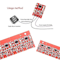 Miniatyrbild 4 av 5: 100 st Ttp223 Touch Key Switch-modul Tryckknapp -låsning/ingen-låsning Kapacitiva omkopplare Singl