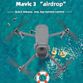Miniatyrbild 2 av 5: Luftsläppsystem för 3 drönare fiskebete bröllop förslag leverans dispenser kastare Quadcopter Acce