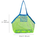 Miniatyrbillede 3 af 4: Mesh Strandtaske Legetøj Mesh Mesh Legetøjspose Sandopbevaringspose Sandlegetøj Strandlegetøjspose Mesh Strand Be