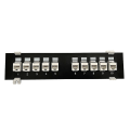 Pikkukuva 1 / 5: 10-port Cat6 suojaamaton patch-paneeli telineasennukseen 10 x Gigabit Rj-45 Ethernet-porttia White