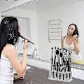 Miniatyrbillede 2 af 2: Makeup børste opbevaringsboks akryl makeup organizer eyeliner blyant boks gennemsigtig display værktøjer