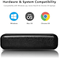 Miniatyrbild 5 av 5: Th  Usb-datorhögtalare, bärbar högtalare Usb-driven högtalare med kabelansluten miniljudfält med minidesign för dator, stationär dator, bärbar dator, kassaflöde