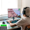 Miniatyrbillede 5 af 5: Multimedia Controller Knob USB Volumen Controller PC Computer Højttaler Lyd