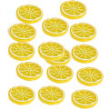 Pikkukuva 1 / 4: 15 kpl 2 tuuman keltaisia keinotekoisia sitruunankuoria kodin ja juhlien koristeluun Yellow lemon slices 15