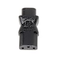 Miniatyrbillede 1 af 5: IEC 320 C13 3-polet Hun til C8 2-polet Han Strømstik Konverter Adapter--