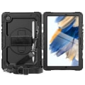 Miniatyrbilde 1 av 5: Dww-stock Etui pour Samsung Galaxy Tab A8 10.5'' avec protecteur d'écran, porte-stylo, dragonne rotative à 360° et support, coque antichoc pour Samsung