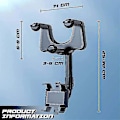 Miniatyrbillede 4 af 5: Telefonholder Universal Navigation Holder Bil Bakspejl Beslag 360 Graders Rotation Tilbagekaldelig Beslag