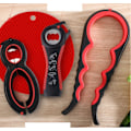 Miniatyrbild 1 av 5: Burköppnare - Burköppnare Perfekt för Seniorer med Artrit 4-pack Multifunktionell med 6-i-1 Burköppnare för Svagare Händer 5-i-1 Flasköppnare 4-i-1
