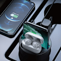 Miniatyrbilde 2 av 5: Trådløs billader i koppholder for Airpods, USB-hurtiglader for bil, multifunksjonell telefonholder for bil C1e3