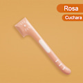 Pikkukuva 2 / 5: Koiran ja kissan kannellinen ruoka-astia, 2-in-1-lemmikkieläinten ruoan säilytysastia, tuoreutta säilyttävä kansi, silikoninen Pink Spoon