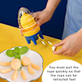 Miniatyrbild 4 av 5: Äggrörare Shaker Manuell Äggblandare Äggkokare Gulmixer Med Dragsko För Kök Hårdkokta Ägg
