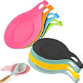 Miniatyrbillede 1 af 5: Silikoneske Rest, 8 stk. Silikoneskeholder Mandelform Ske Rest Multifunktion