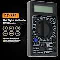Miniatyrbild 2 av 3: Dt-832 1999 Digital Multimeter AC/DC Ampere, Volt, Ohm Testare, Voltmeter, Amperemeter, Multimeter, Svart