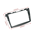 Miniatyrbilde 2 av 5: 2 Din 9 Tommers Bilradio Bilspiller Dvd Gps Plast Fascia Panel Ramme For Swift 2010-2017 Dash Mount